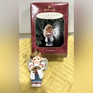 HALLMARK Keepsake "GRANDSON" Ornament with Box Vintage 1997